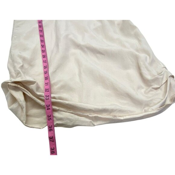 ANNARITA N Women Italian Dress Sleeveless Scoop Neck V Back Sz 6 Ivory 75-20 - Picture 12 of 16